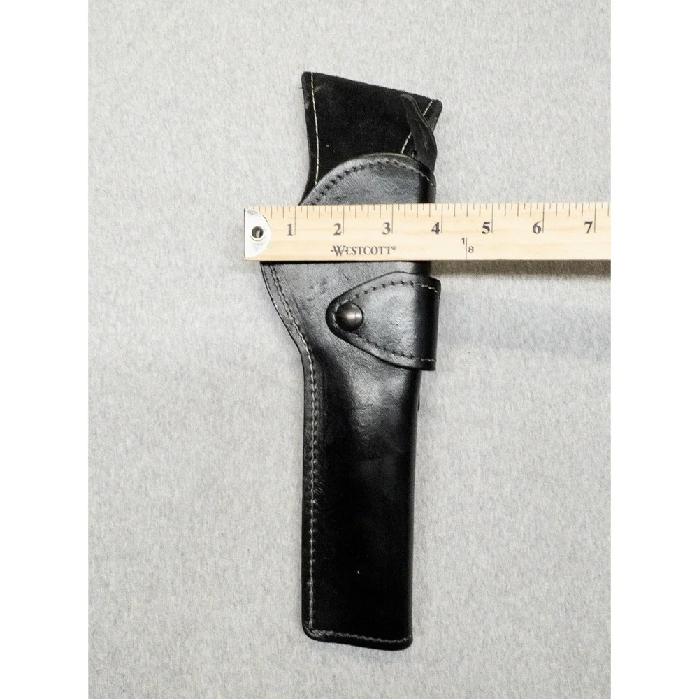 Vtg Black Leather Holster 12